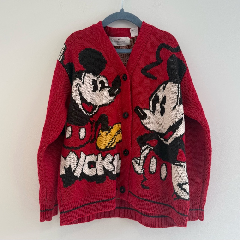 H&M Mickey Mouse cardigan 6-8 years